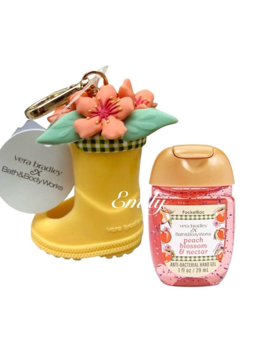 BBW × Vera Bradley Yellow Rain Boot Pocketbac Holder + PocketBac
